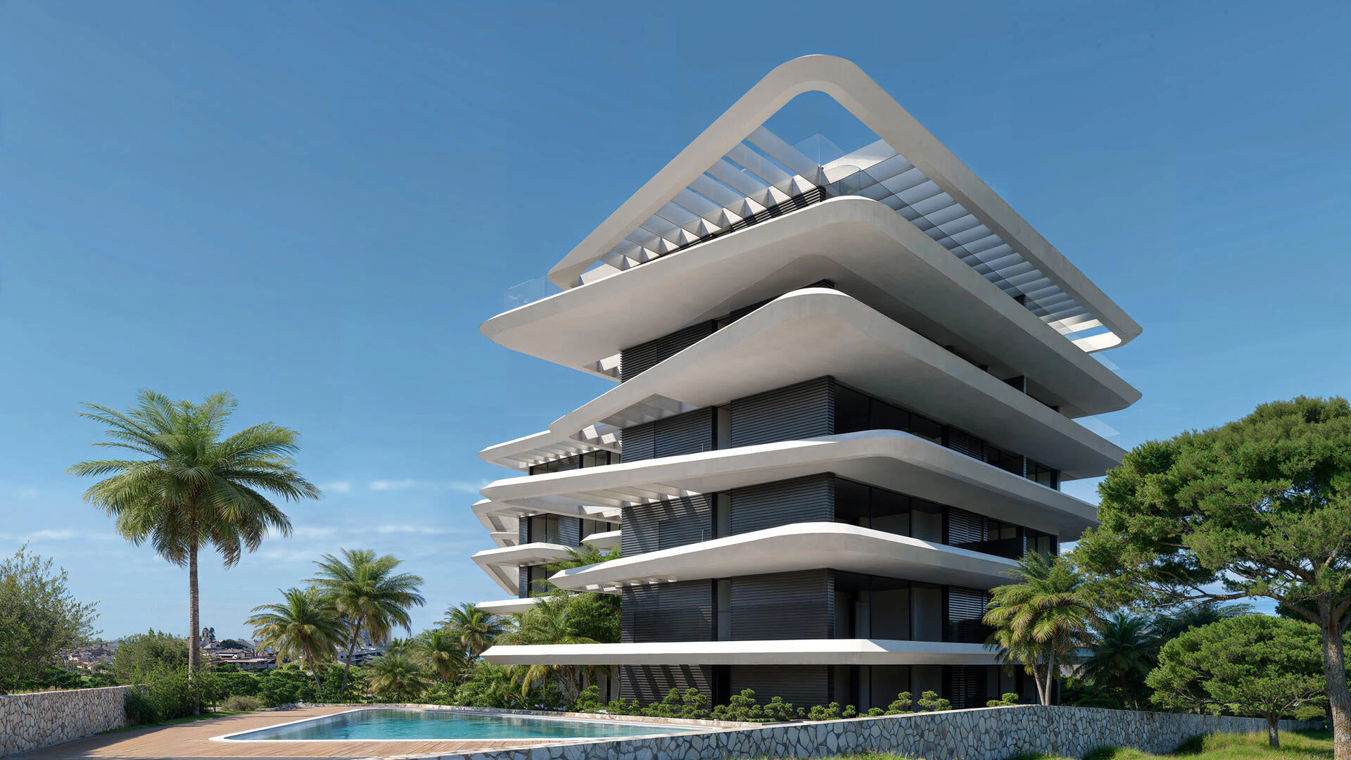 Apartments with Rooftop Pools & Views