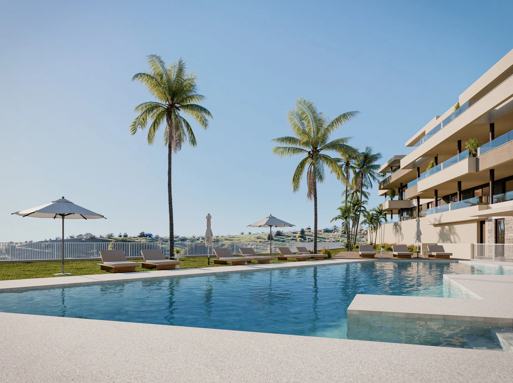 Modern Apartments with Sea and Mountain Views
