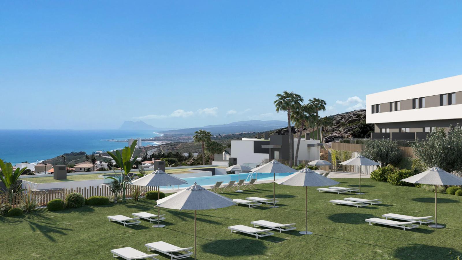 Townhouses with Panoramic Sea Views, Manilva