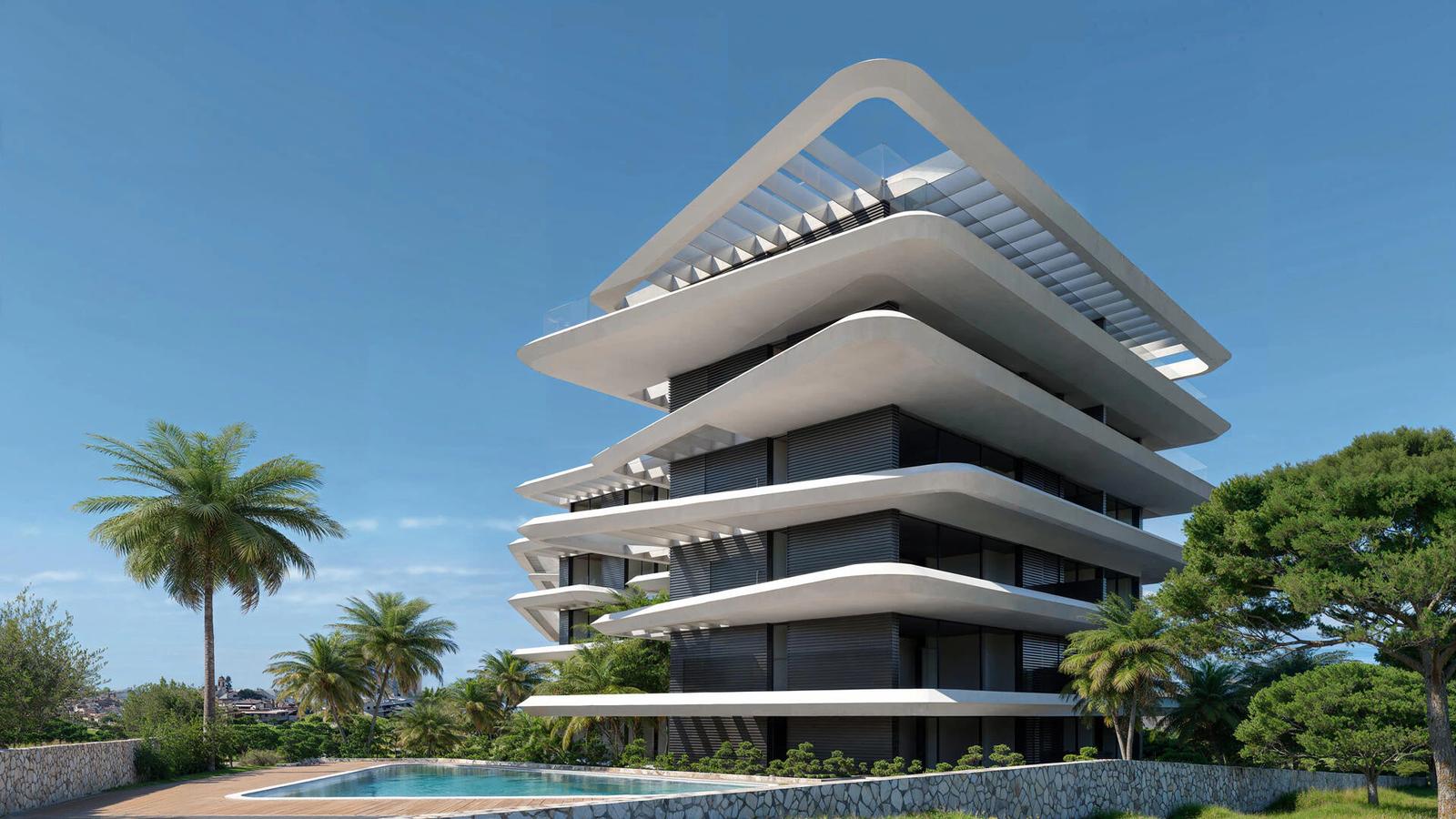 Apartments with Rooftop Pools & Views, Estepona