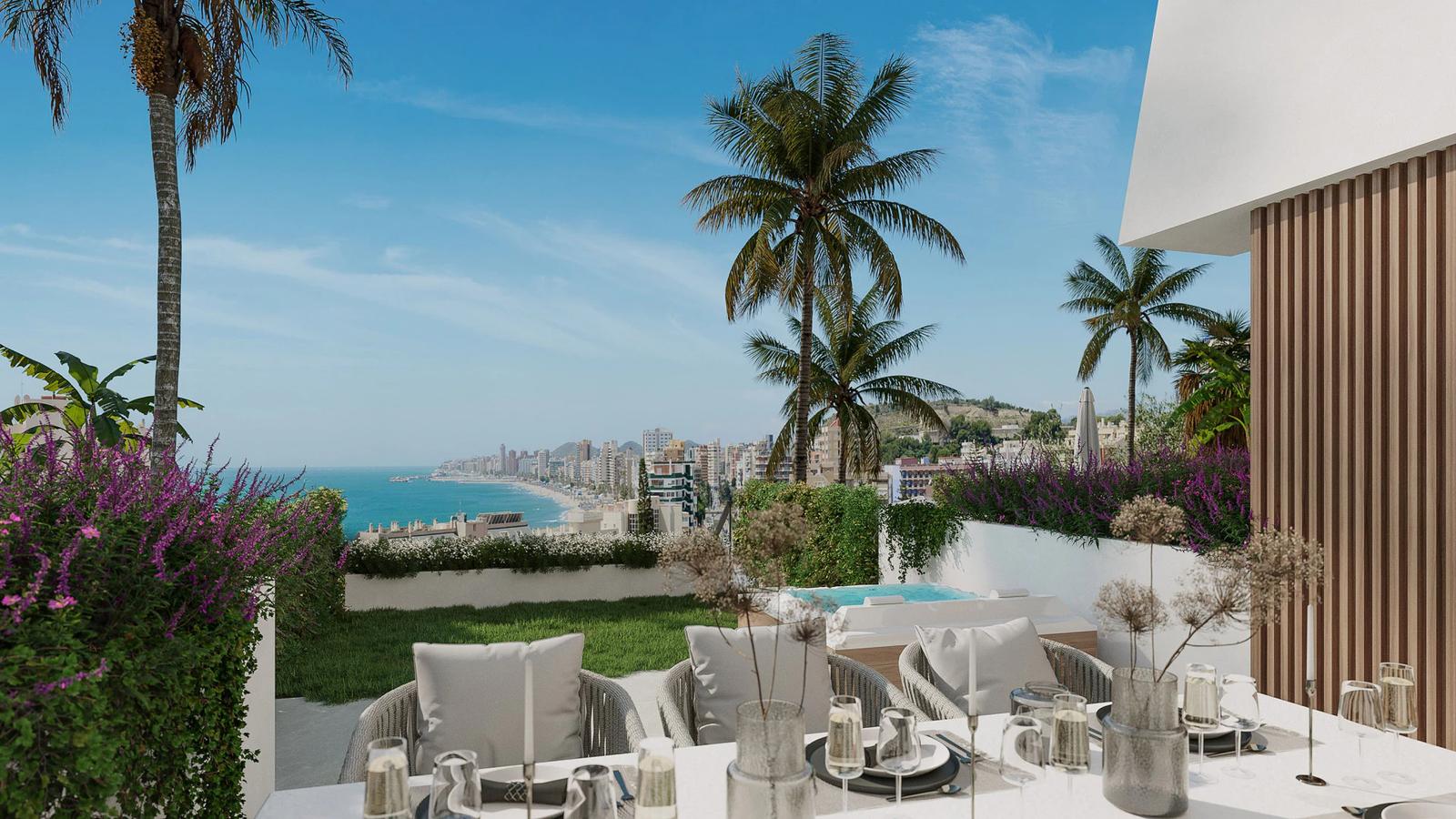 Townhouses with Panoramic Sea Views, Fuengirola