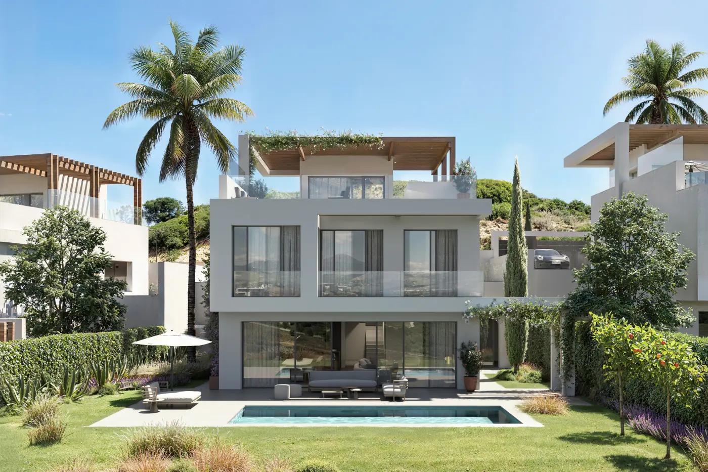 Luxury New Build Villas with Sea and Golf Views in Casares, Casares