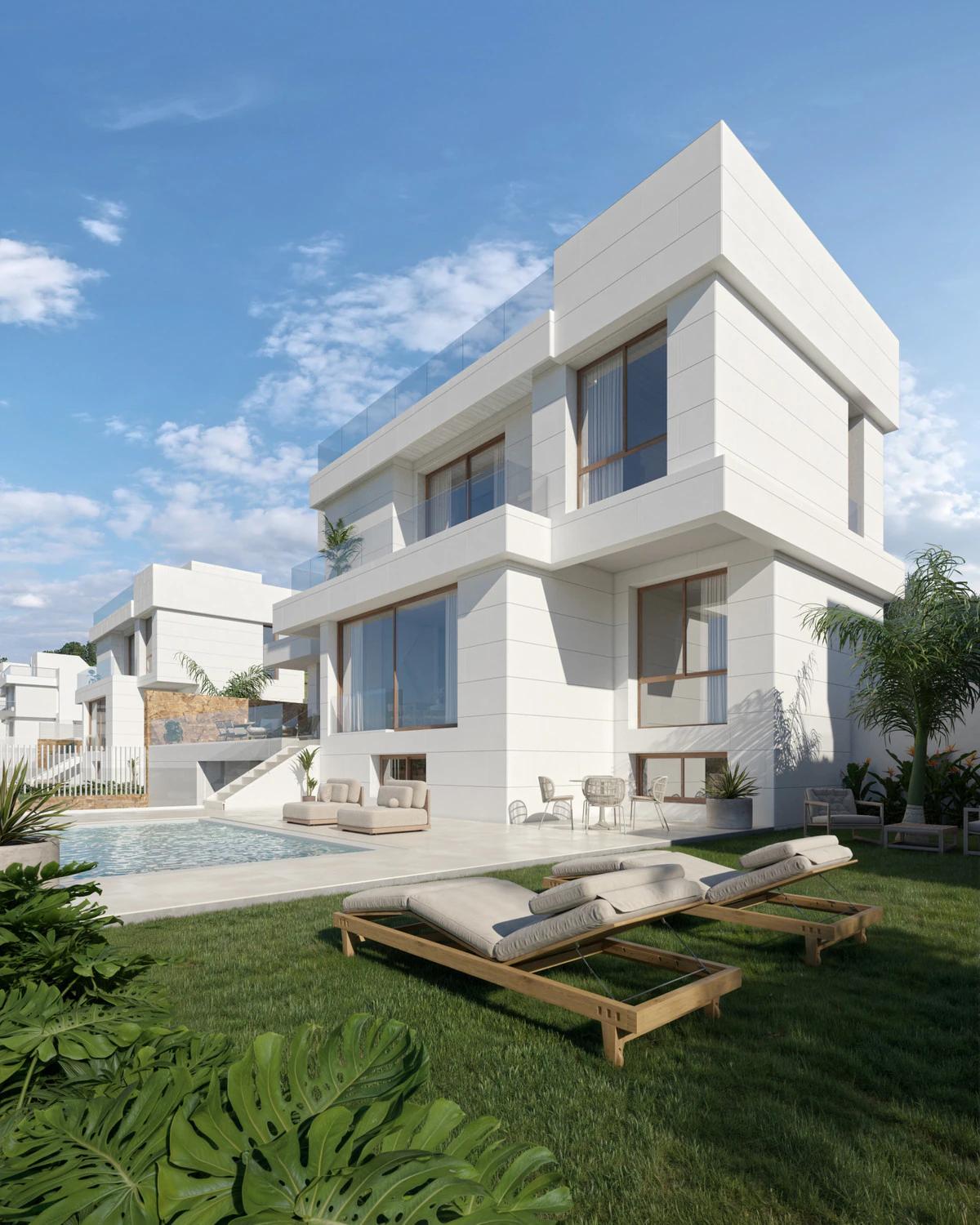 Frontline Golf Villas with Sea Views, Estepona