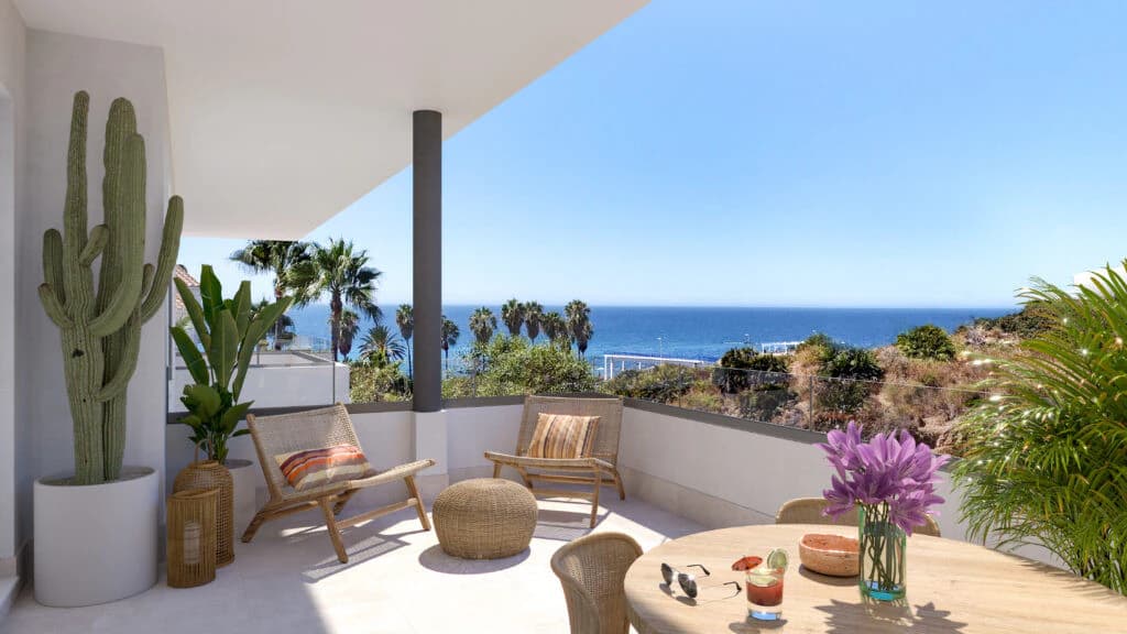 Beachside Apartments with Sea Views, Mijas