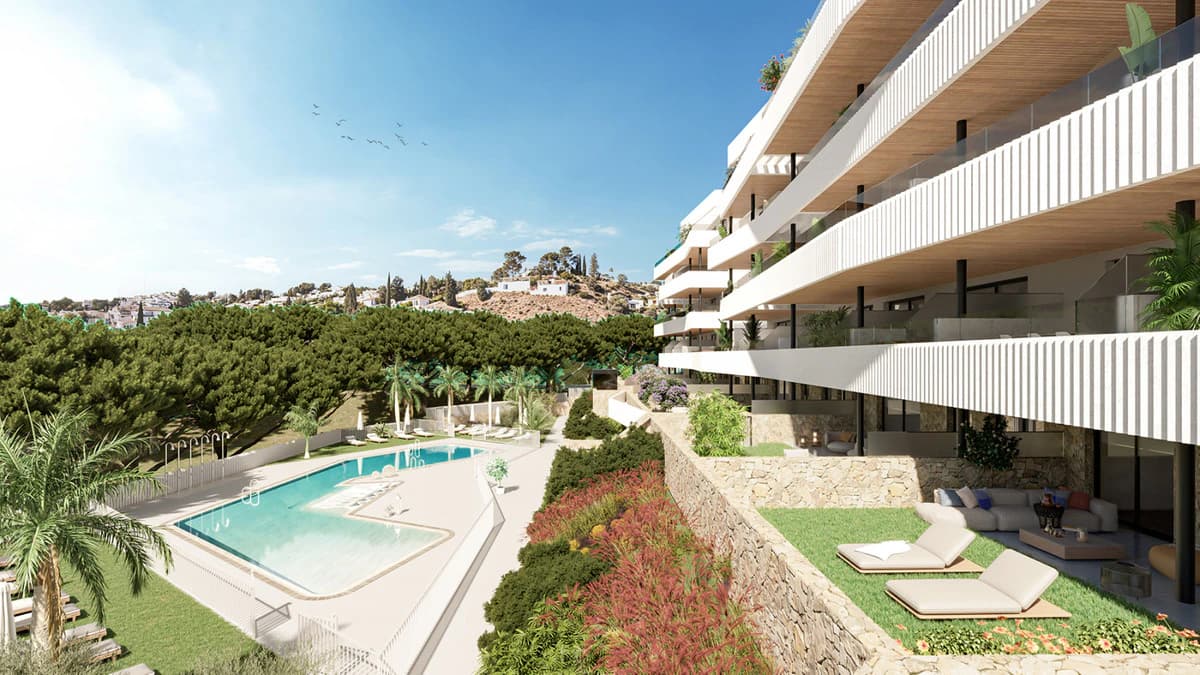 Apartments with a Beach-Style Pool