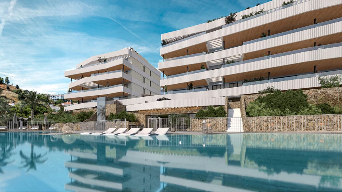 Apartments with a Beach-Style Pool, Mijas