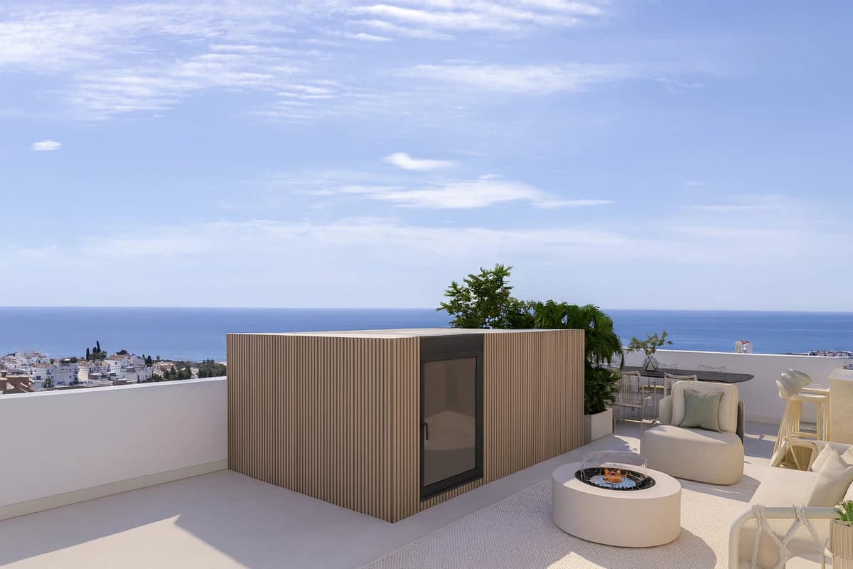 Townhouses with Sea Views and Rooftop Solariums, Mijas