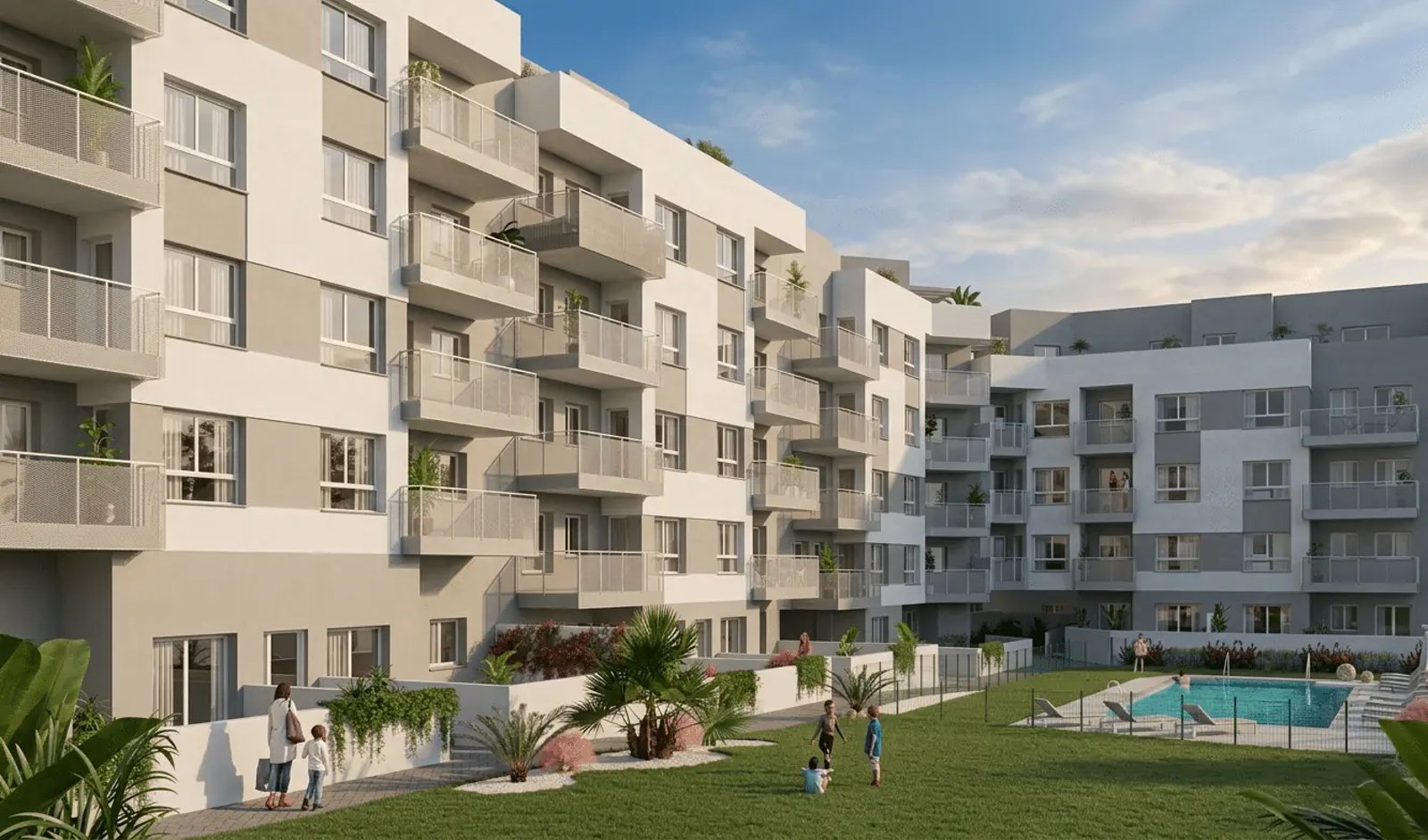 छत की टेरेस और समुद्र दृश्य वाले अपार्टमेंट
