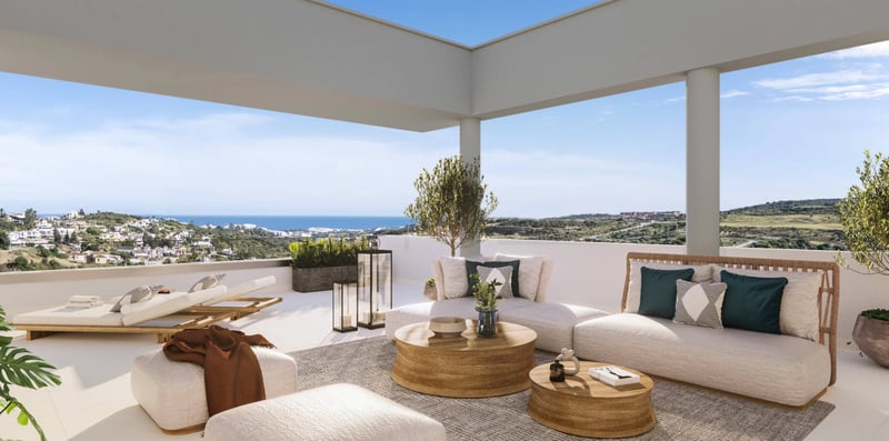 Appartamenti con vista sul golf e sul mare