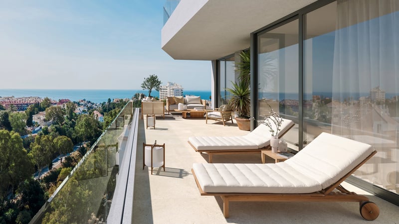 Apartamente cu vedere la mare și piscină infinită
