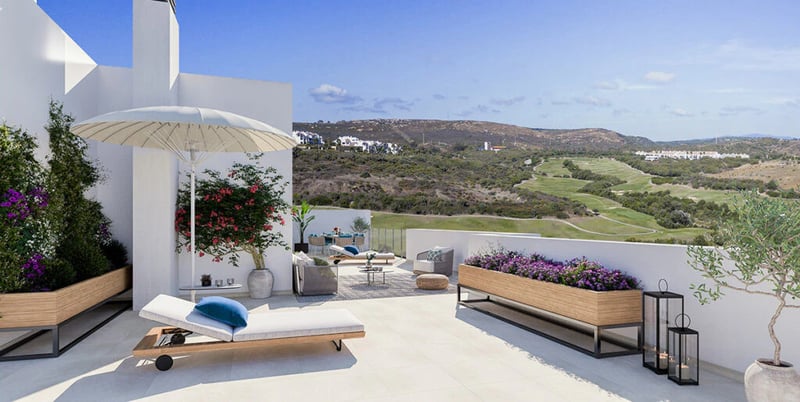 Appartements avec vue sur le parcours de golf